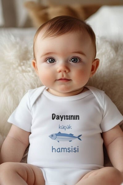 Dayısının Küçük Hamsisi Kısa / Uzun Kol Çıtçıtlı Bebek Body